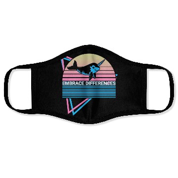 Discover Narwhal Retro Face Masks
