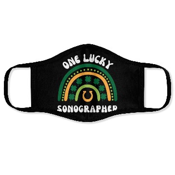 Discover Sonographer Ultrasound Techian St Patrick'S Day Face Masks
