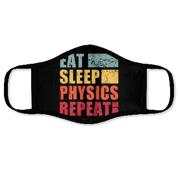 Discover Eat Sleep Physics Repeat Face Masks