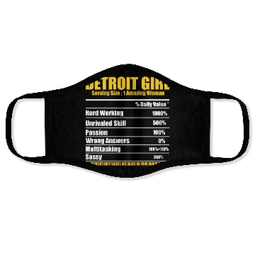 Discover Hilarious Detroit Definition Motor City American Face Masks
