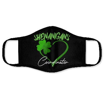 Discover Shenanigans Coordinator Green He Shamrock St Face Masks
