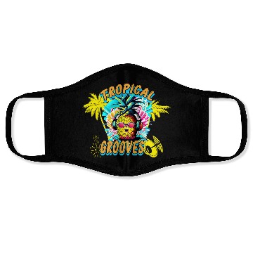 Discover Tropical Grooves, Summer Party Face Masks