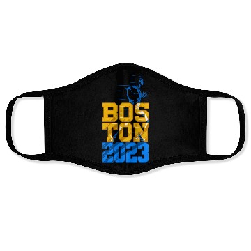 Discover 2 Sided Boston 2023 Marathon Training Qualified Face Masks