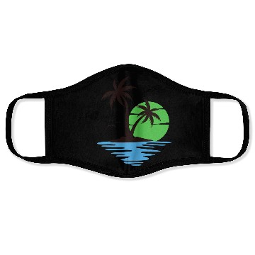 Discover Summer Vacation In Nature Face Masks