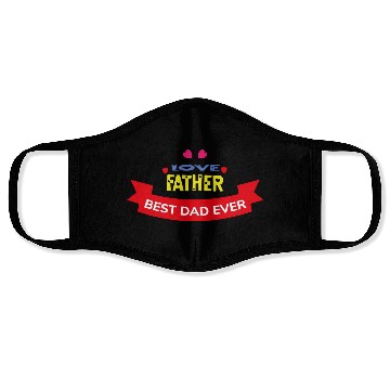 Discover Love Father Best Dad Ever Face Masks