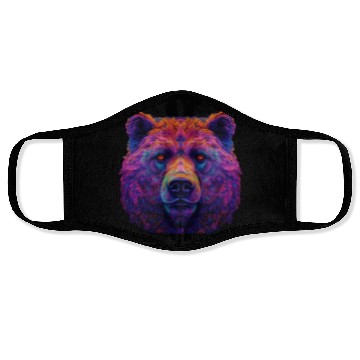 Discover Neon Grizzly Face Masks