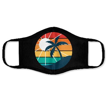 Discover Sunset Logo Face Masks