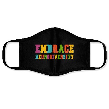 Discover Adhd Autism Asd Embrace Neurodiversity Face Masks