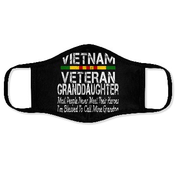 Discover US Army Vietnam Veteran Granddaughter Face Masks
