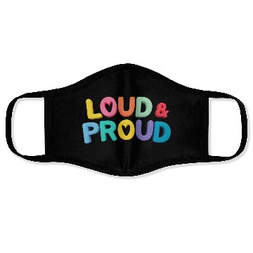 Discover Pride loud & proud Face Masks