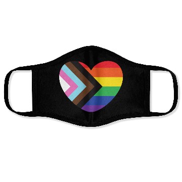 Discover Pride Rainbow Heart Face Masks