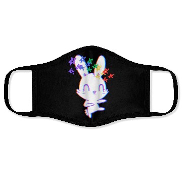 Discover Pride Rainbow Bunny Face Masks