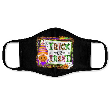 Discover Halloween Gnomes Witch Autumn Trick Or Treat Face Masks