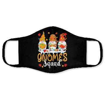 Discover Gnomes Squad Cute Thanksgiving Light Autumn Three Face Masks