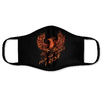 Discover From The Ashes I Rise Motivational Phoenix Face Masks
