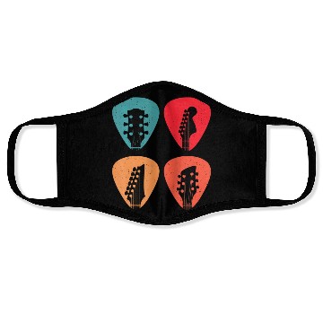 Discover Guitar Head Guitar Player Face Masks