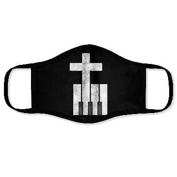 Discover Piano Cross Christian Pianis Face Masks
