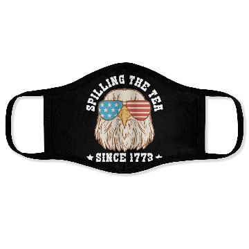 Discover Spilling the Tea Since 1773 Face Masks