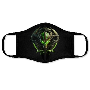 Discover Alien Invasion Green Monster Face Masks