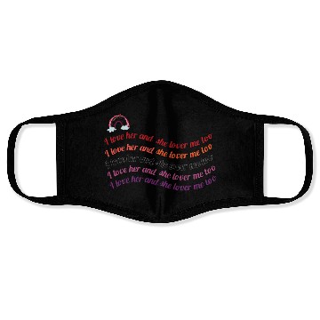 Discover Love is love Face Masks