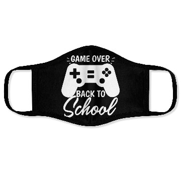 Discover Game Over Back To School Face Masks