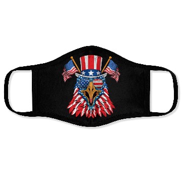 Discover America Eagle USA Patriots American Pride Face Masks