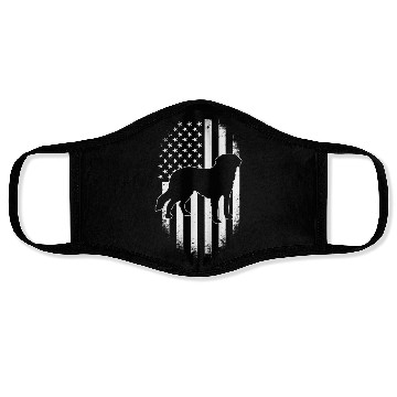 Discover Patriotic Saint Bernard American Flag Dog Face Masks