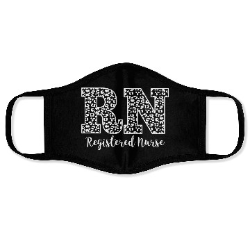 Discover Registered Nurse Rn Leopard Nursing School Nurse Face Masks