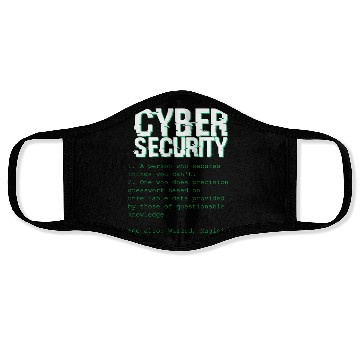 Discover Cybersecurity Expert Programming Definition Face Masks