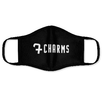 Discover 7Charms Logo Mono White Face Masks