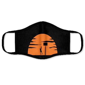 Discover Basketball Gift: Sunset Hoops Face Masks