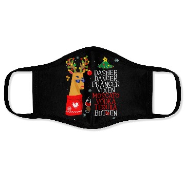Discover Dasher Dancer Prancer Alcohol Dasher Dancer Wo'S Face Masks