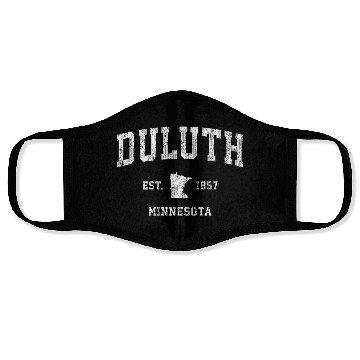 Discover Duluth Minnesota Mn Athletic Sports Face Masks