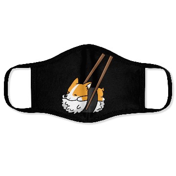 Discover Corgi Sushi Dog Face Masks