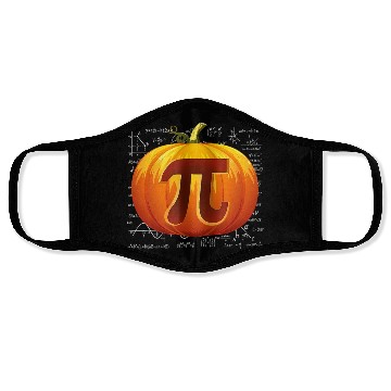 Discover Pumpkin Pi Math Teacher Halloween Thanksgiving Face Masks