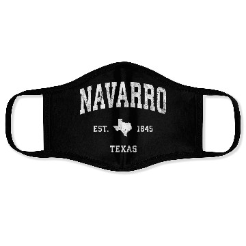 Discover Navarro Texas Tx Vintage Athletic Face Masks