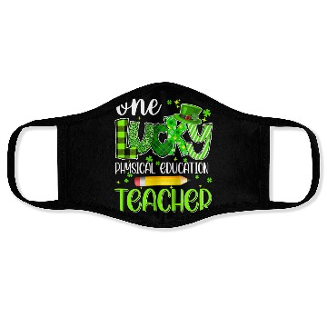 Discover One Lucky Physical Education Teacher Pencil St Face Masks