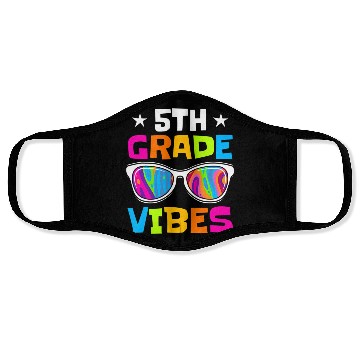 Discover 5th Grade Vibes Sunglasses Back To School Face Masks