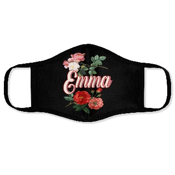 Discover Emma Name With Flowers Face Masks