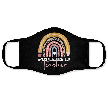 Discover cial Education Teacher d Ed d Leopard Face Masks