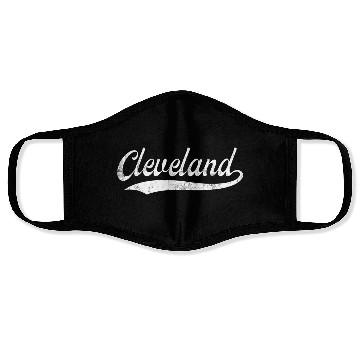 Discover Vintage Cleveland Ohio Distressed Face Masks