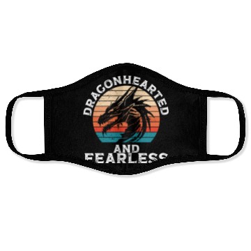 Discover Dragonhearted and fearless Face Masks