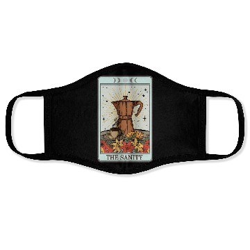 Discover Coffee Tarot Card The Sanity Face Masks