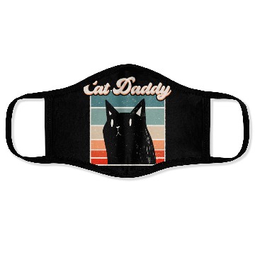 Discover Cat Daddy Synthwave Face Masks