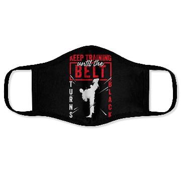 Discover Keep Training il The Belt Turns Black Face Masks