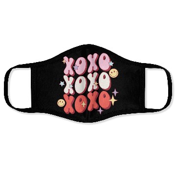 Discover XOXO retro valentine sublimation hipster Face Masks