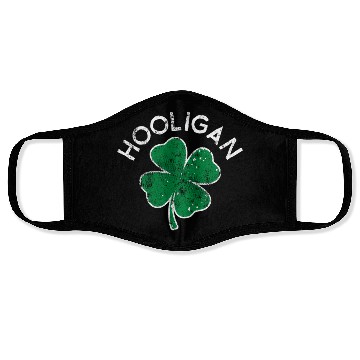 Discover Hooligan Squad Lucky C St Patrick'S Day Distress Face Masks