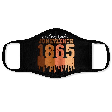 Discover Celebrate Juneteenth 1865 Black Wo African America Face Masks