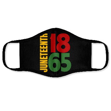 Discover Black Proud African American For Juneteenth Face Masks