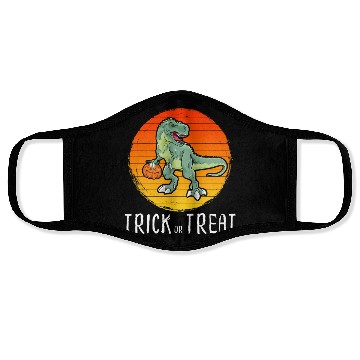 Discover Trick or Treat Halloween Dinosaur T Rex Face Masks